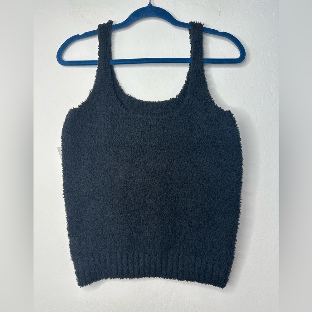 Skims Cozy Knit Tank in Black size 2X/3X - Picture 2 of 12